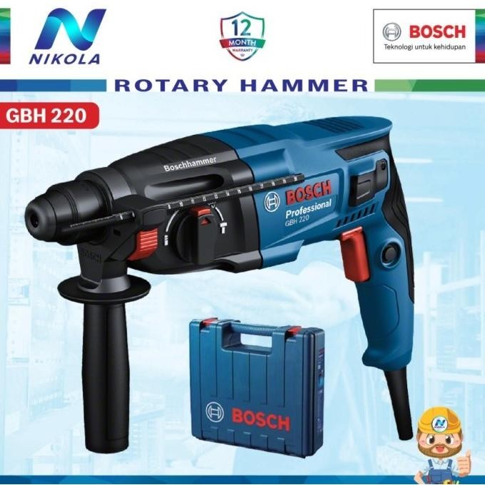 Gbh 2-20 Bosch Rotary Hammer Hammer Drill Bor Bobok Beton Gbh 220 Kualitas Premium