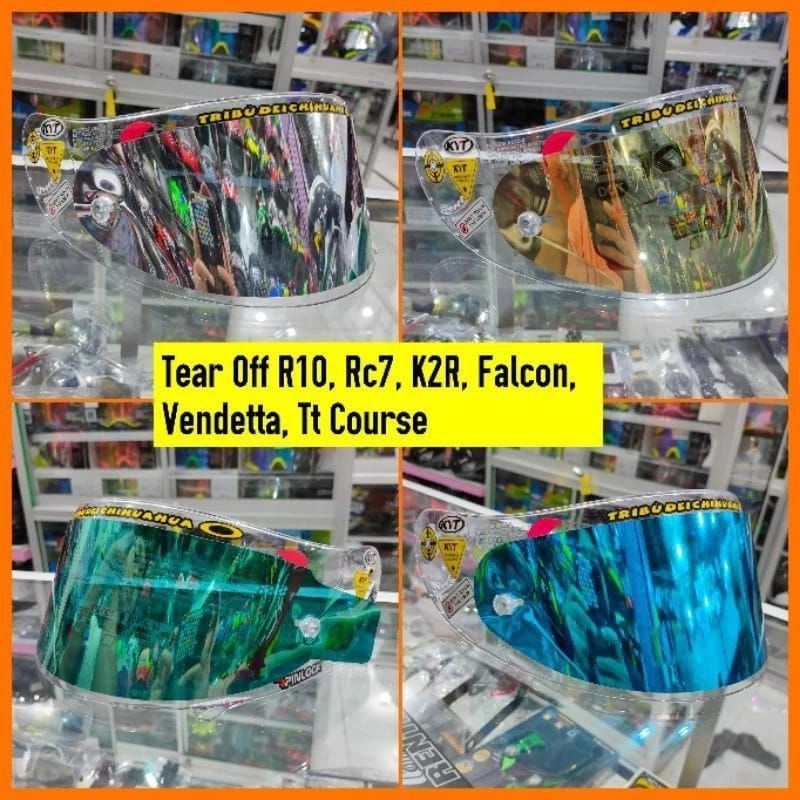 [COD] DISTRIBUTOR KYT TT COURSE TEAR OFF IRIDIUM ORIGINAL