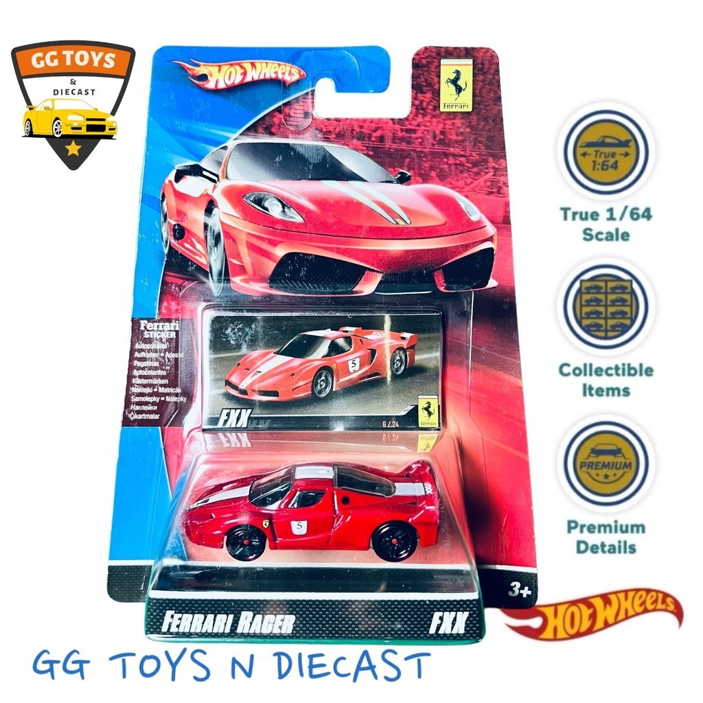 Hotwheels Hot Wheels HW Rare Ferrari Racer FXX Merah