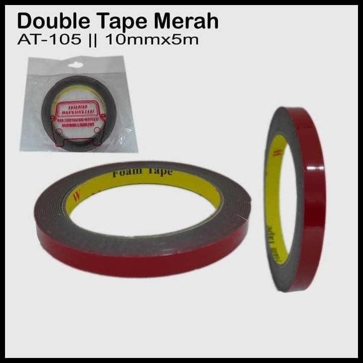 

GRATIS ONGKIR DOUBLE TAPE PEREKAT LEM BOLAK BALIK-MERAH 10MM X 5M AT-105 !!!