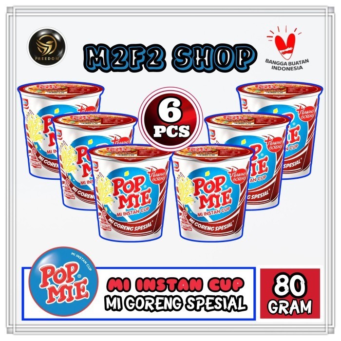 

Pop E Instan Cup Goreng Special - 80 Gr (Harga 6 Pcs)