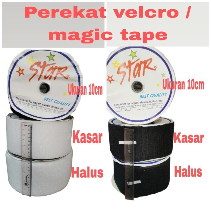 

Terbaru Perekat Velcro 10Cm / Magic Tape 4 Inch / 20Yard Promo Terlaris