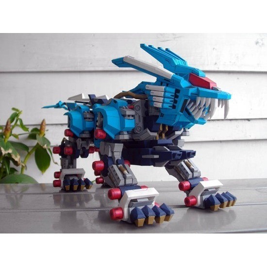 diy papercraft pola zoids rz-028 blade liger jasmine print color zenyang22