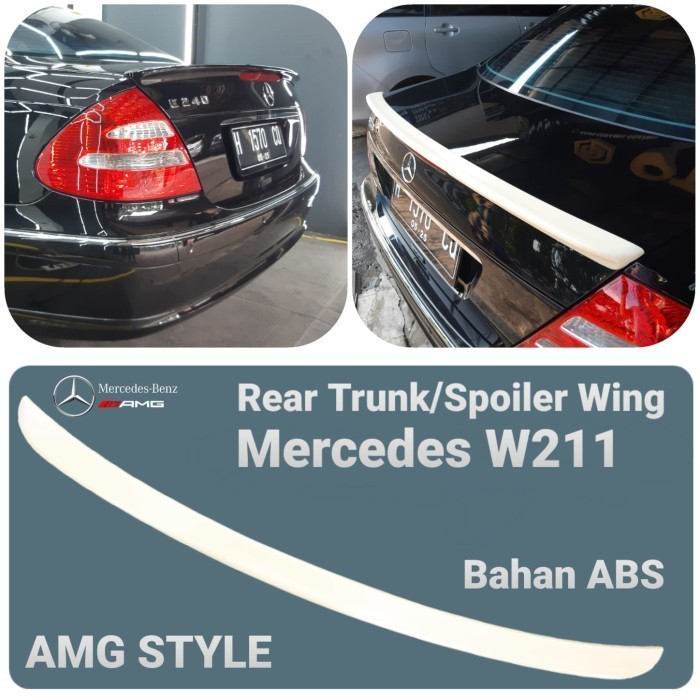 Ducktail Rear Trunk Spoiler Bagasi Mercy Mercedes W211 AMG