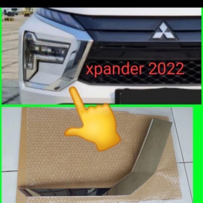 jual garnish list chrome bawah headlamp xpander 2022 ori