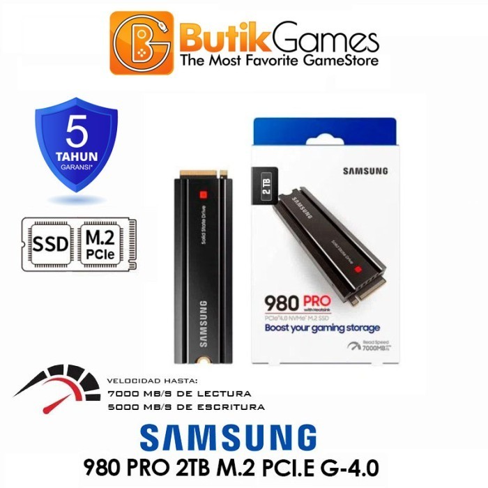 SAMSUNG SSD 980 PRO NVME M.2 2TB PCIE 4.0 GEN 4 PS5 ORIGINAL BEST QUALITY