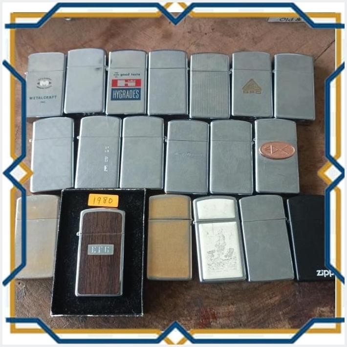 [CLS] ZIPPO SLIM BEKAS NORMAL UTUH SIAP PAKAI ORIGINAL HARGA SATUAN