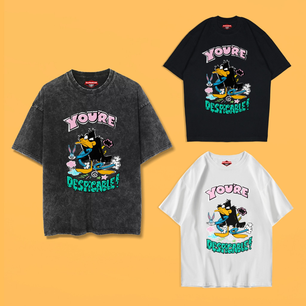 KAOS LOONEYTUNES OVERSIZE WASH / KAOS WASH SLIMFIT / KAOS OVERSIZE / KAOS SLIMFIT /ACID WASH /LT-2
