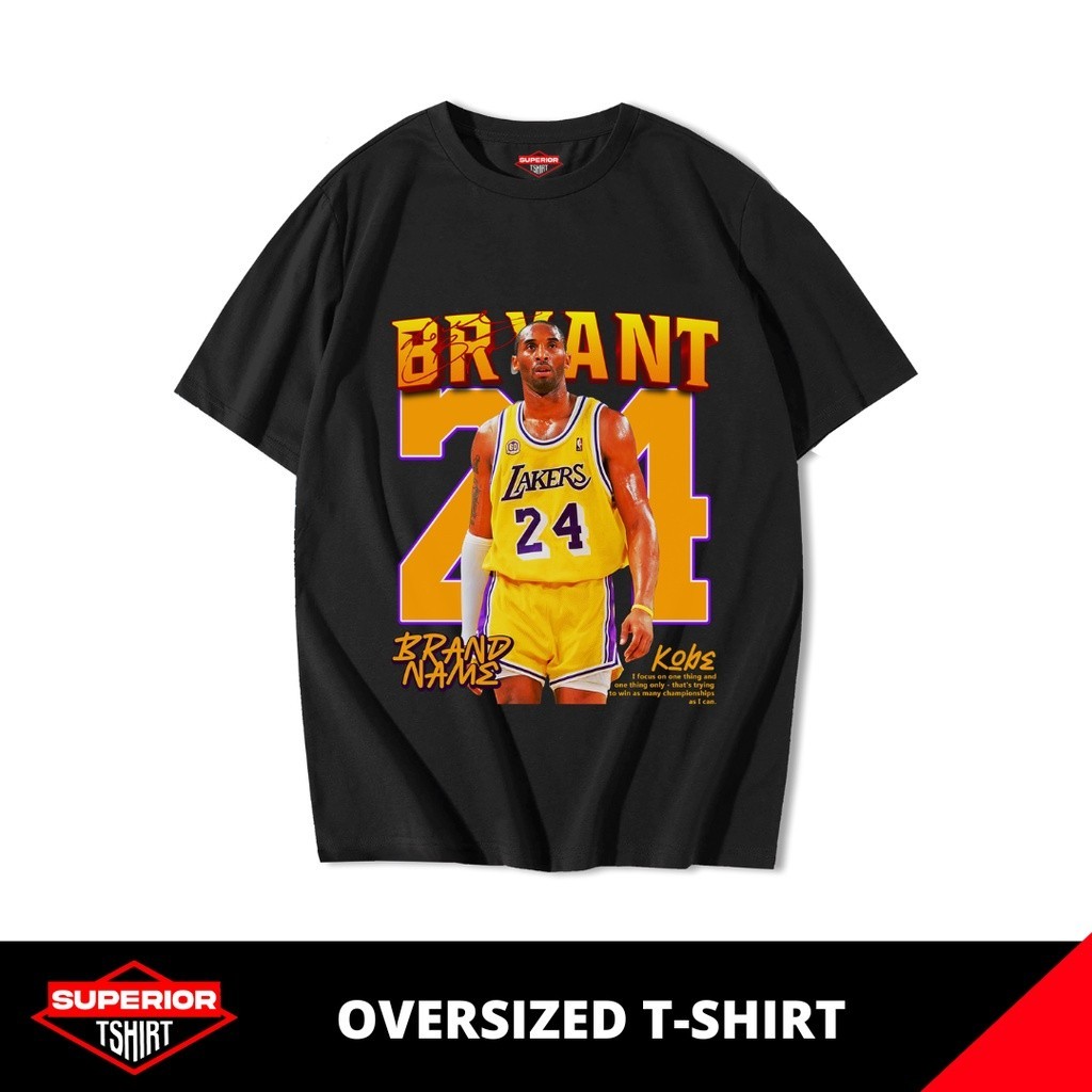 KAOS KOBE BRYANT OVERSIZE / OVERSIZED TSHIRT / KAOS BAND / KAOS MUSIK / OV-KOBE2