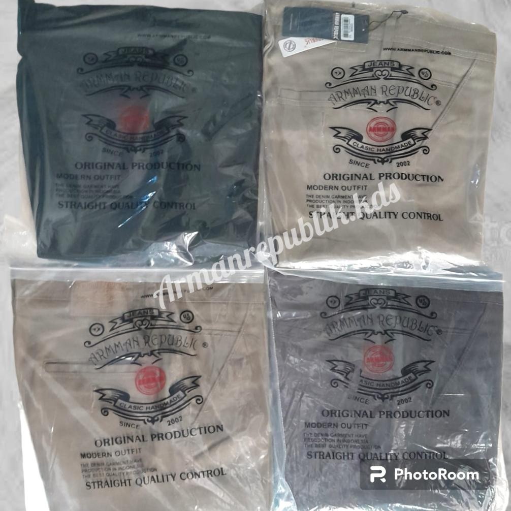 TERMURAH Celana Panjang Pria Chinos Premium Original 100% bahan kanvas cardinal arman republic Jumbo 27 Sampai Big size 44 gi-57