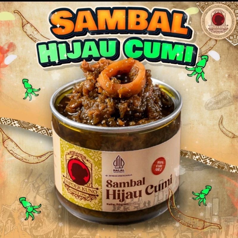 

Sambal hijau cumi 150gr #dapoerkuno #sambalenak #sambalviral #sambalmurah #sambalhijaucumi