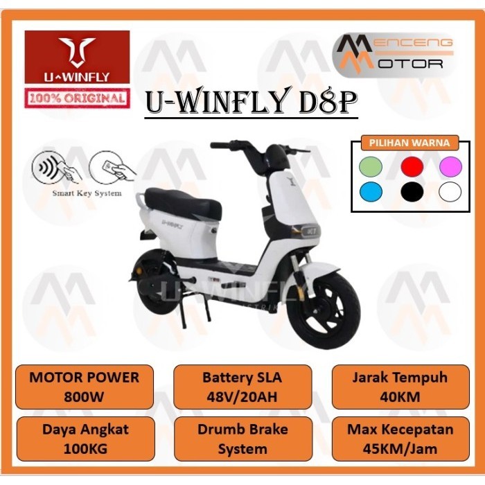 Sepeda Listrik UWINFLY D8P GARANSI RESMI 800WATT