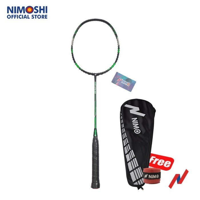 Mantab Nimo Raket Badminton Nano Lyte 200 + Free Tas &amp; Grip Wave Pattern