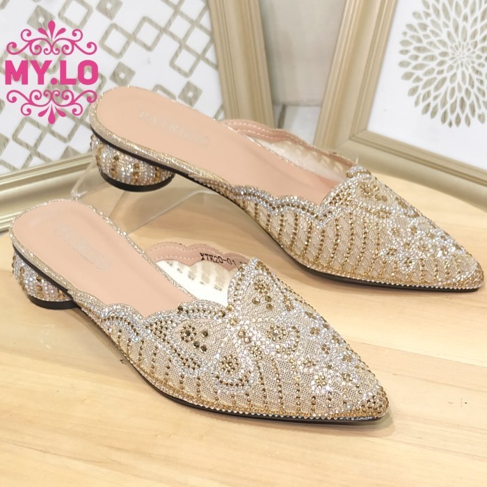 Sandal Pesta Wedges Wanita Selop Kebaya