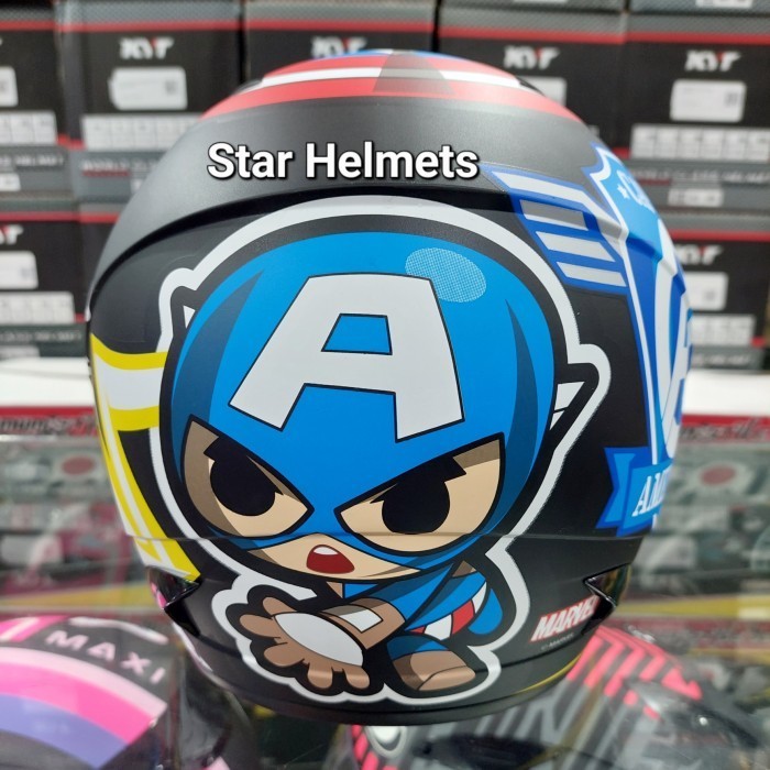 HELM ANAK MDS R3 JUNIOR CAPTAIN AMERICA #3 MATT BLACK