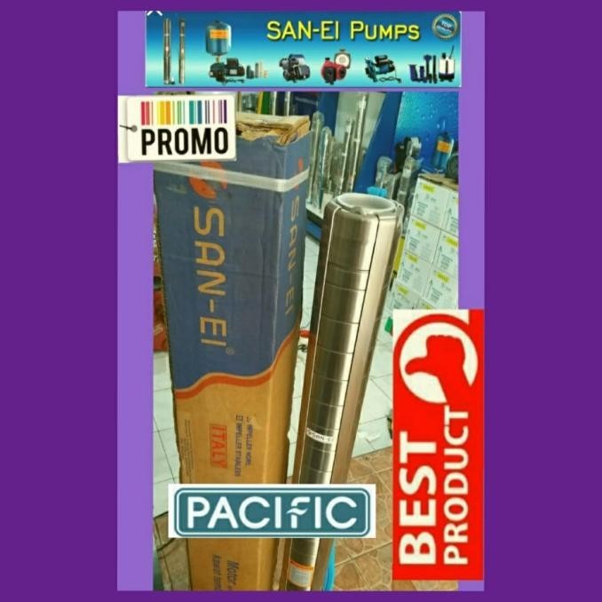 Pompa Satelit Sanei 2Hp 4Inch 5-17 Kipas Stainless Submersible Drakos