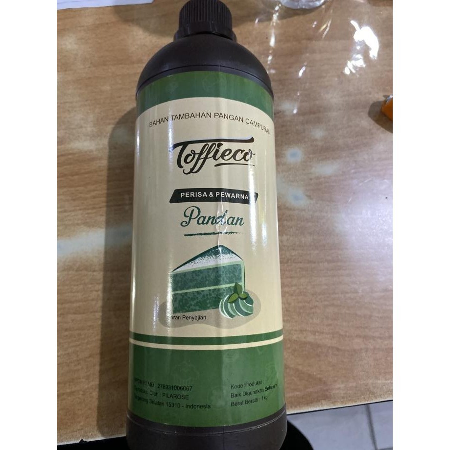 

Toffieco Pasta Pandan 1 Kg Botol / Perisa Paste Pasta