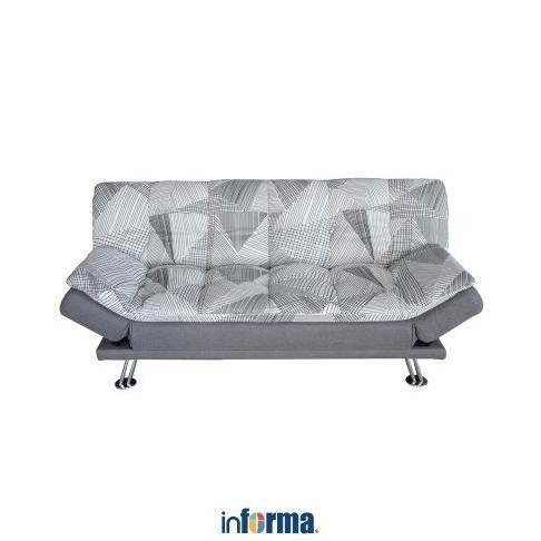 READY INFORMA NEO SNOWVILLE SOFA BED FABRIC - HITAM MOCHA TOKOERHAN5