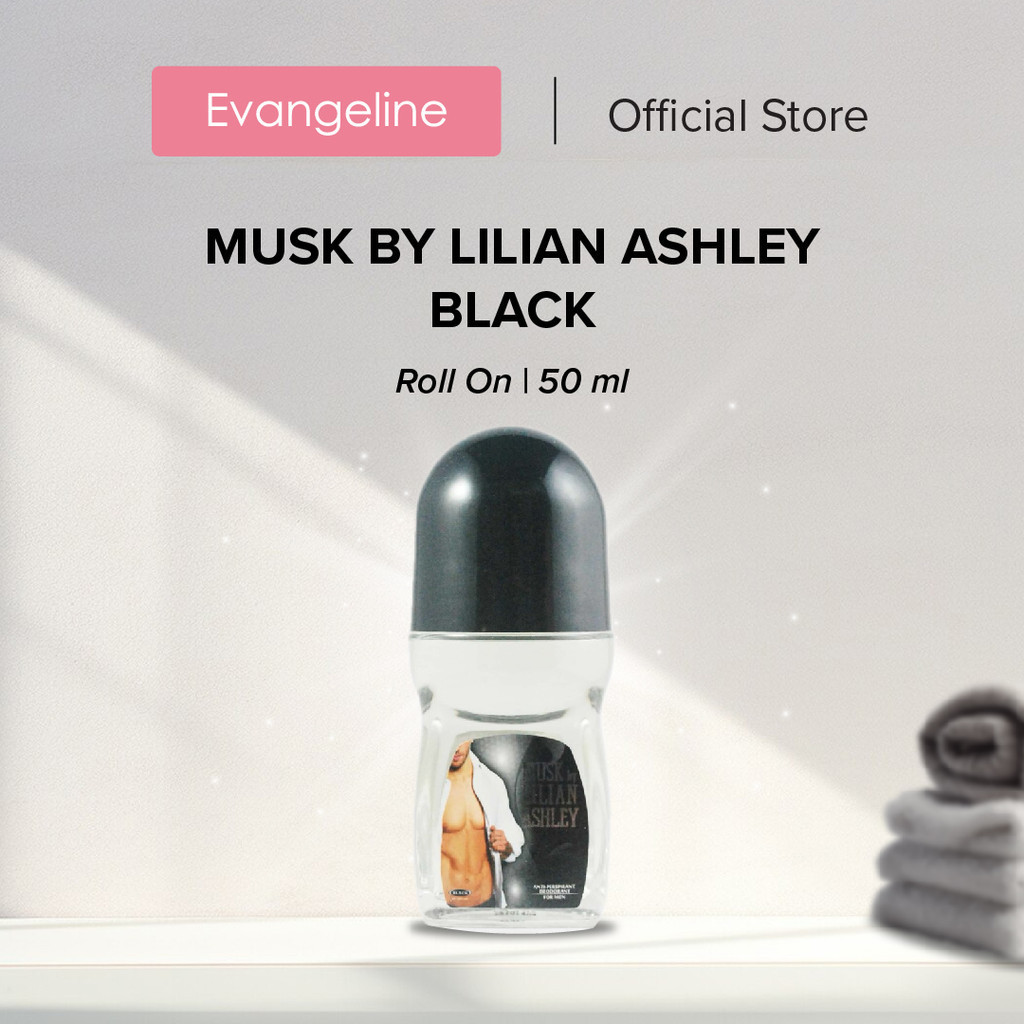 Musk by Lilian Ashley Deodoran Roll On Pria Black 50 ml