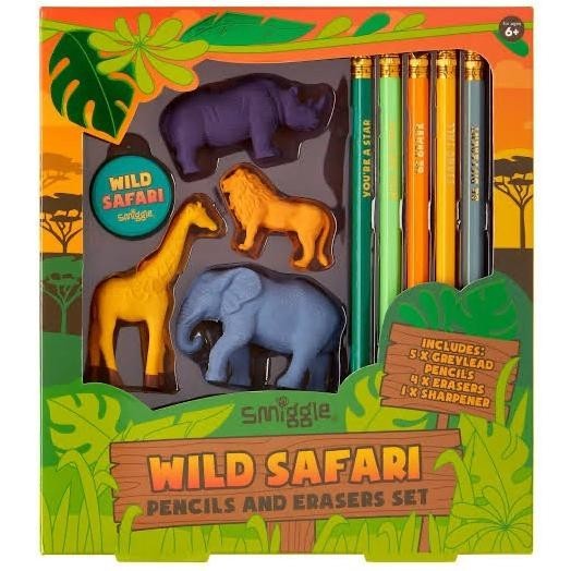 

Terbaru Smiggle Safari & Unicorn Pencils And Erasers Box Set Terbaik