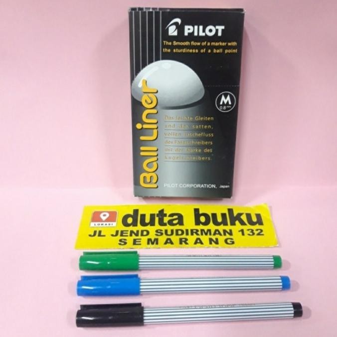 

Pen Pena Pulpen Bolpoin Bolpen Pilot Ball Liner 0.8M Gel (1 Pack)