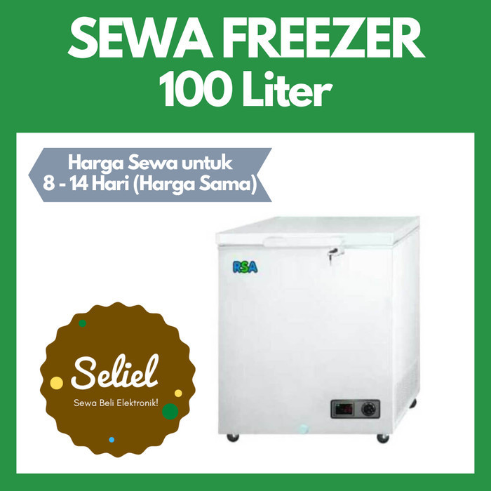RENTAL (8 - 14 Hari) Freezer 100 Liter RSA CF-100 GEA AB-106 Murah