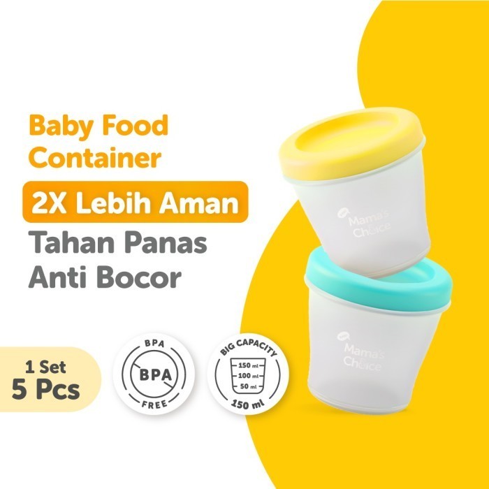 MAMA'S CHOICE Baby Food Container Tempat MPASI Freezer Cups