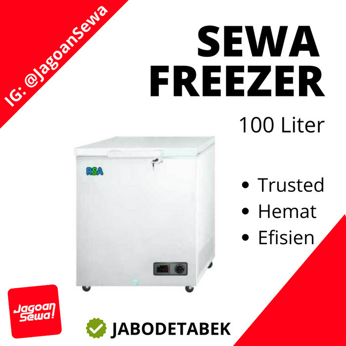 RENTAL (15 Hari - 1 Bulan) Freezer Box 100ltr RSA CF 100 GEA AB 106
