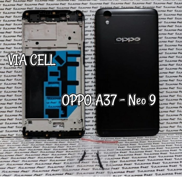 HOUSING CASING KESING FULLSET OPPO A37 NEO 9 BACK DOOR PLUS FRAME LCD