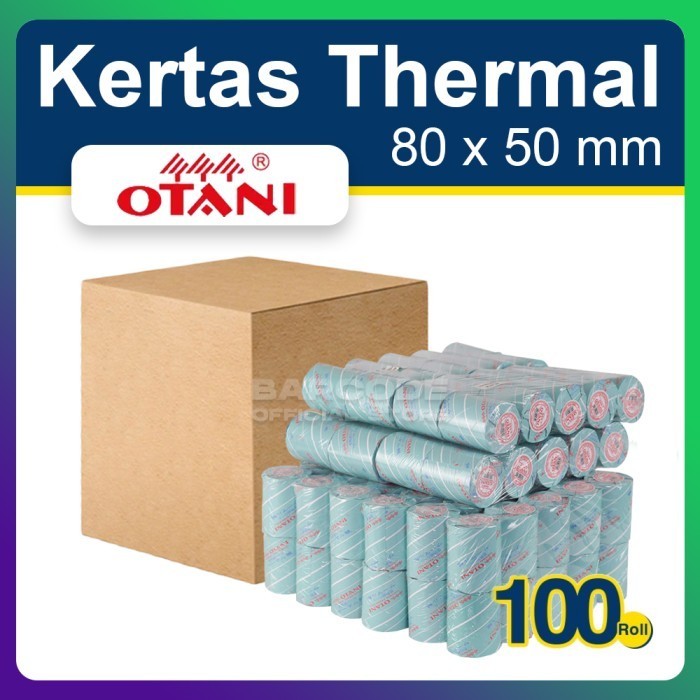 

Kertas Thermal Otani 80 x 50 mm Struk 80mm Isi 100 Roll