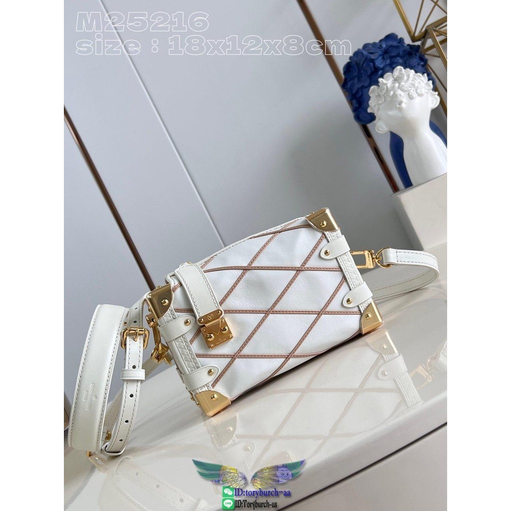 M24403 Louis LV PM soft side trunk petite malle case casual underarm baguette messenger