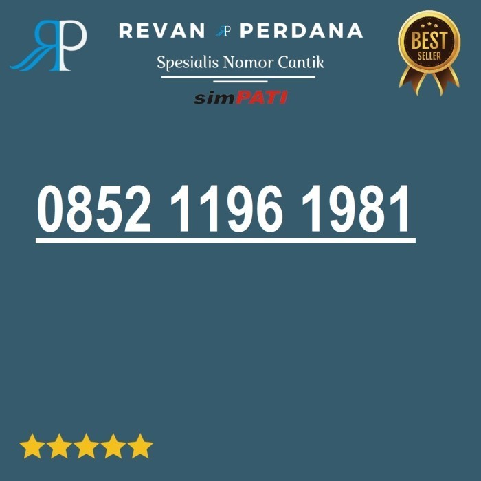 nomor cantik simpati telkomsel 4g 5g tahun termurah OB52 1196 1981 rv054