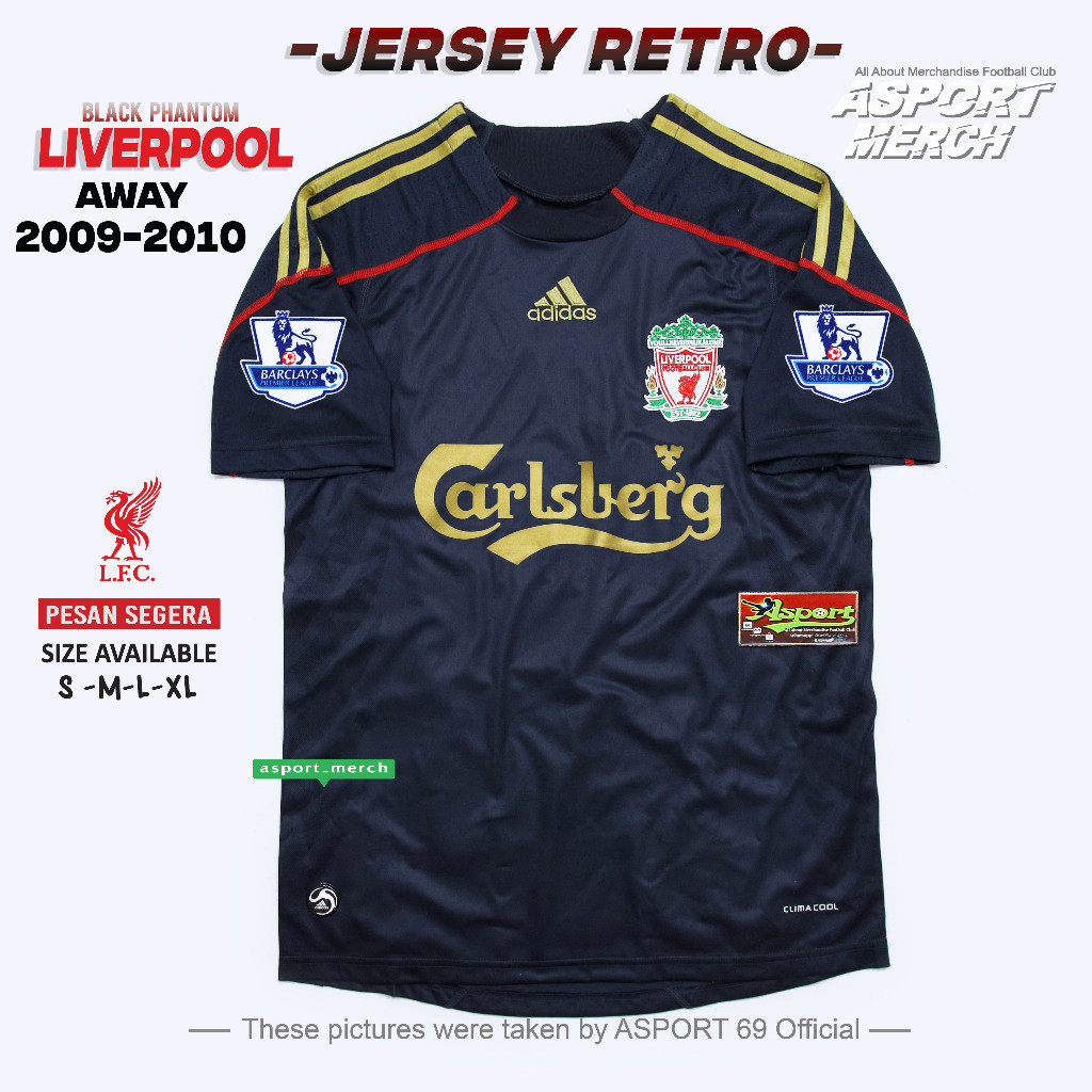 [BEST DEAL] JERSEY BOLA LIVERPOOL RETRO AWAY 2009 2010 BLACK PHANTOM SOCCER JERSEY RETRO LIVERPOOL