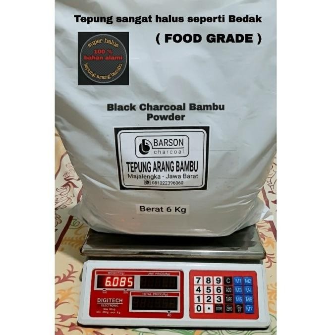 

Charcoal Bamboo Pewarna Berat 6 Kg Tepung Arang Bambu ( Food Grade )