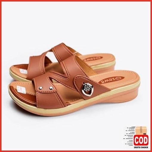 Cuci Gudang Ozawa Sandal Wedges Wanita / Sandal Wedges Model Terbaru / Sandal Wedges Ozawa 03 Soffi 