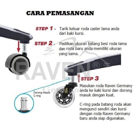 Roda Office Chair / Kursi Kantor / Kursi Direktur / Kursi Gaming 1 SET