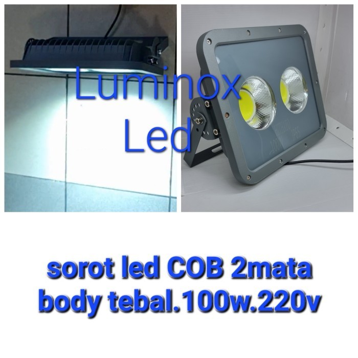 Lampu Flood Light Led 100 Watt 100W Tembak Led 100Watt Sorot 100 W 220 Ori