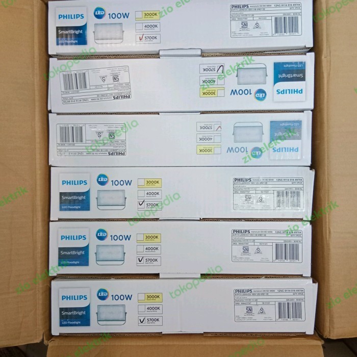 Lampu Led Philips Sorot Bvp174 100Watt 100 Watt 100 W (Putih) -Kuning Ori