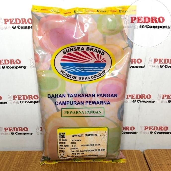 

Sunsea Brand Pewarna Makanan (Red Orange 2103) Merah Oranye 500 Gr