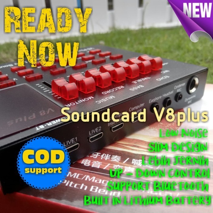 :0:0:0] Paket Soundcard V8 Plus, V8plus Kualitas Lebih Baik dari Soundcard V8