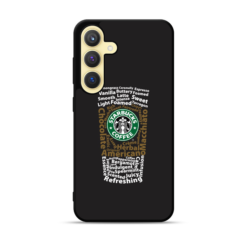 Case Casing Samsung Galaxy S24 S23 S22 S21 Ultra Plus FE 5G Starbucks Typography DF708