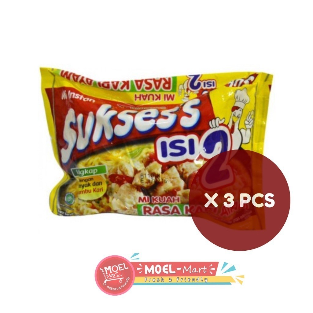 

SUKSES'S Mie Isi 2 Kari Ayam 3pcs x 116gr