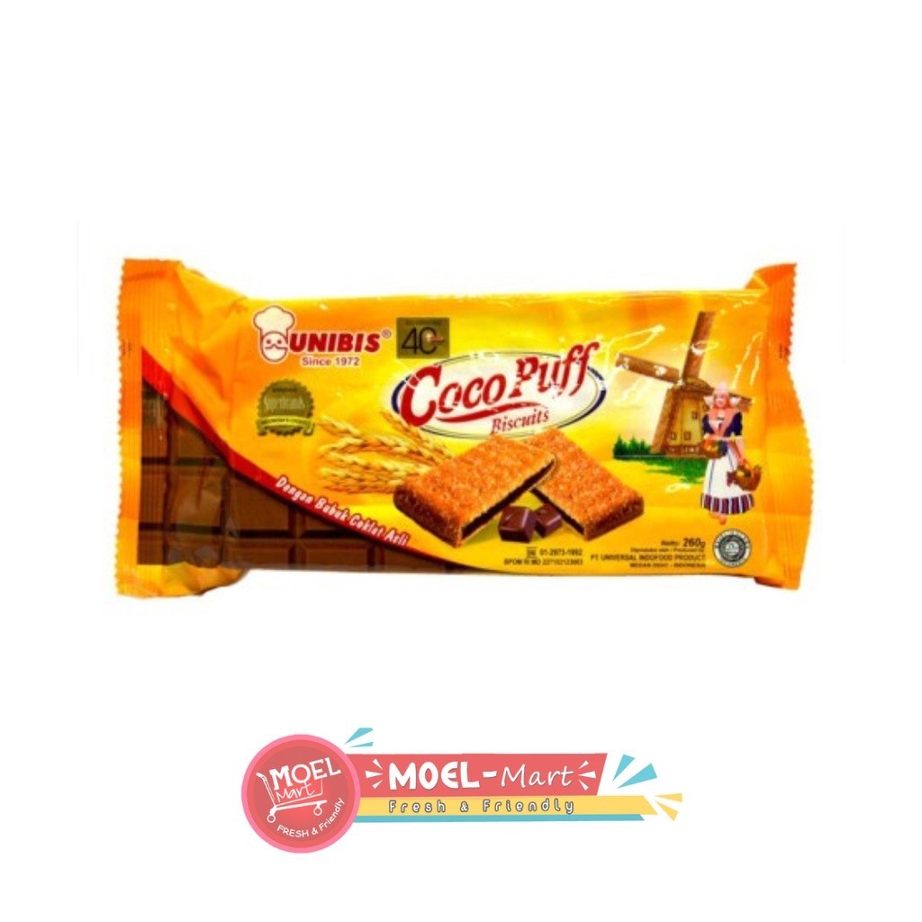 

UNIBIS Coco Puff Biscuits 260gr