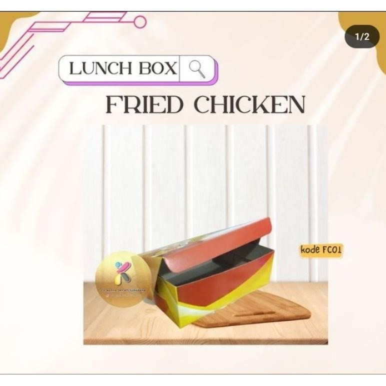 

TERLARIS Box Fried Chicken motif isi 50/Dus fried chicken/kerdus fried chicken/Box ayam goreng/kemasan fried chicken eH-23
