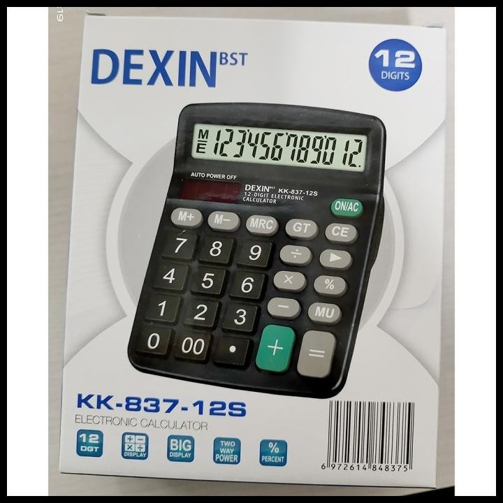 

GRATIS ONGKIR KALKULATOR ELEKTRONIK 12 DIGIT DEXIN - KK-837B !!!!!