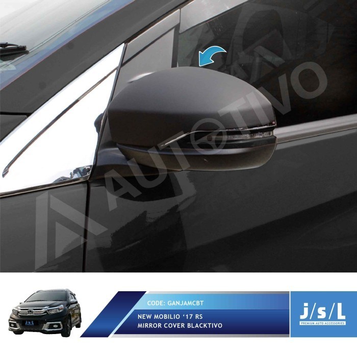Mobilio 2017 Cover Kaca Spion/Mirror Cover Blacktivo/Aksesoris Mobilio Ori