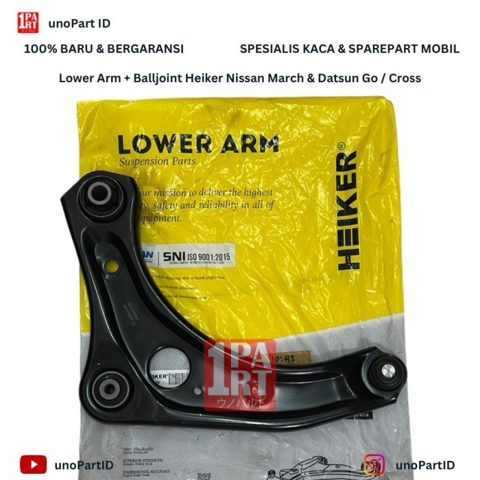 Lower Arm + Ball Joint Heiker Nissan March K13 / Datsun Go & Cross Ori