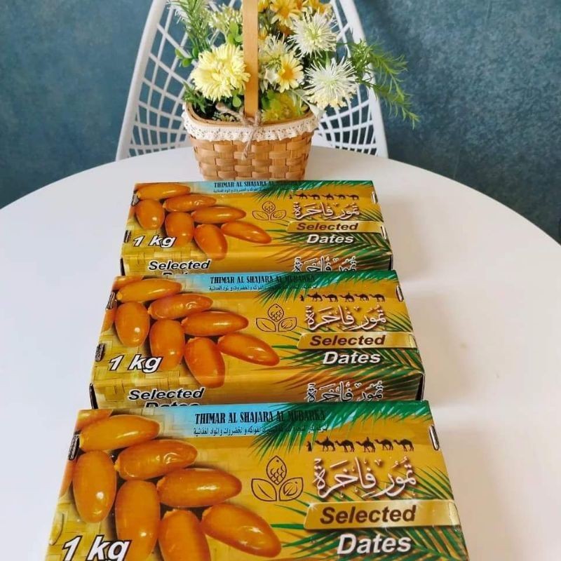 

kurma Tunis tangkai 1kg segar kurma kurma Tunis kemasan 1kg kurma manis l