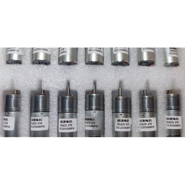 MOTOR DC GEARBOX 12V 500 RPM JGA25-370
