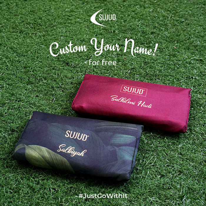 Sajadah Travel Kecil Simple Tipis Sujud Sejadah Portable Ringan Hitam